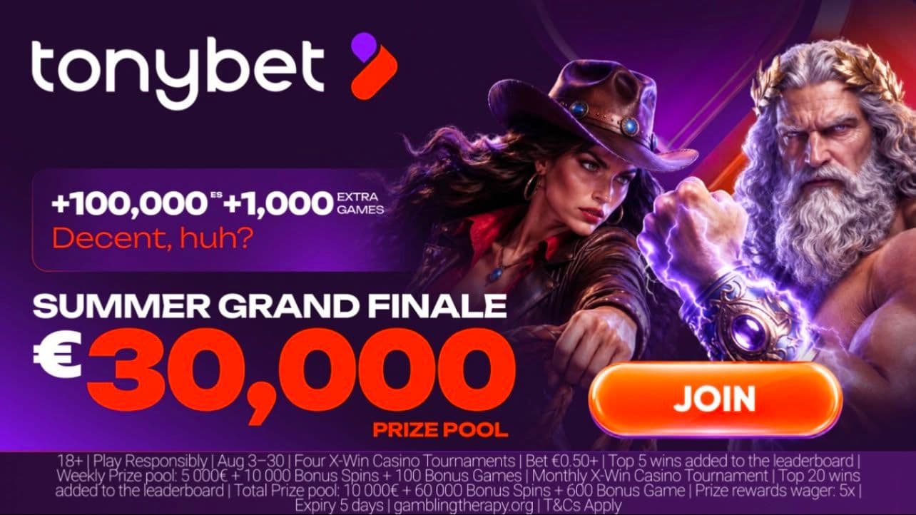 Tonybet lanza torneos de slots X-Multi en Irlanda este agosto