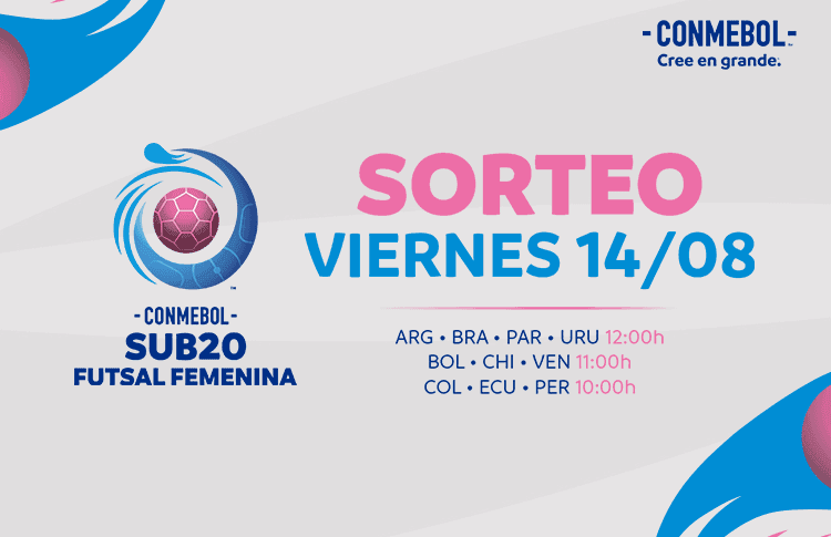 Sorteo de Grupos para la CONMEBOL Sub20 Futsal Femenina 2026