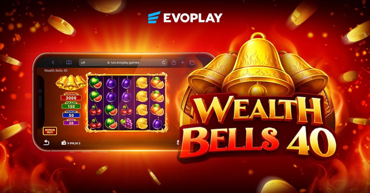 Slot Wealth Bells 40 by Evoplay featuring classic slot symbols