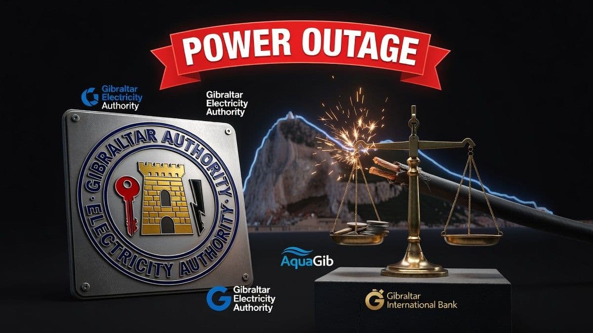 Gibraltar Electricity Authority engineers repairing a damaged high voltage cable in the Bayside district after a power outage