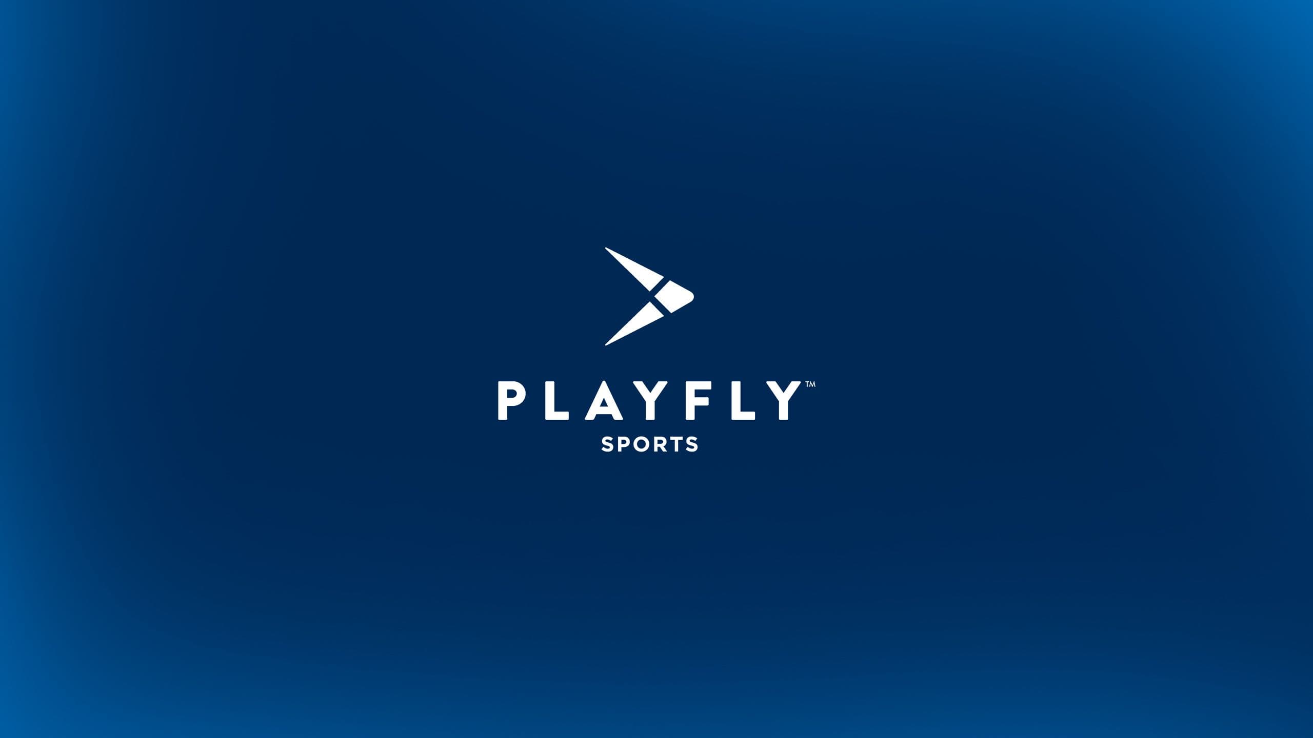 Editorial illustration of the NCAA and Playfly Sports logo in a college event setting