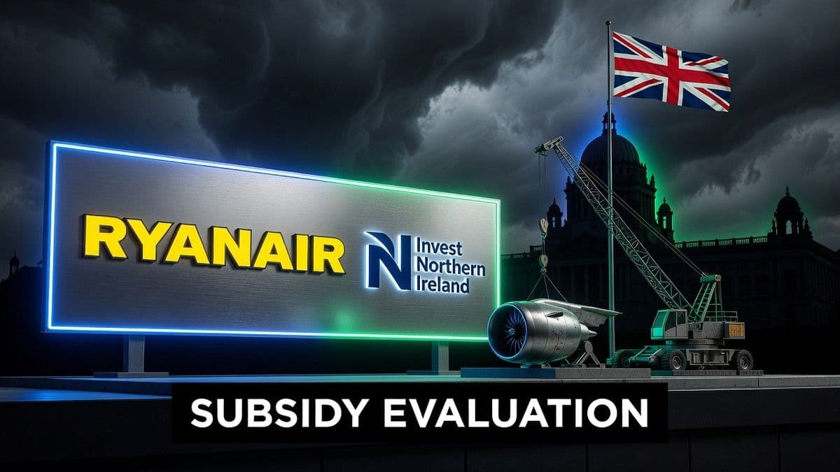 CMA revisa la subvención propuesta de £67 millones a Ryanair UK por Invest Northern Ireland
