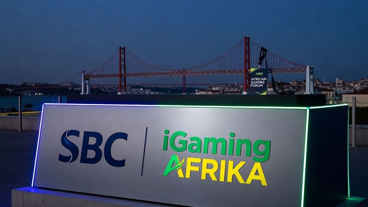 Panel of African gaming executives and regulators at a conference in Lisbon during SBC Summit 2026