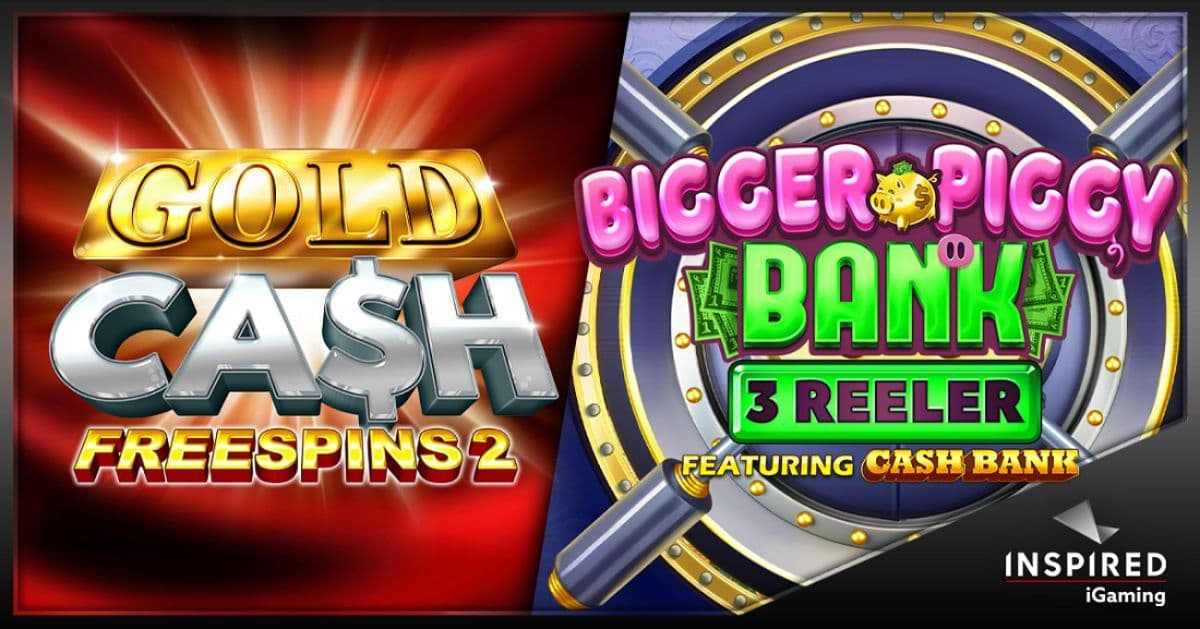 Inspired lanza Bigger Piggy Bank 3 Reeler y Gold Cash Freespins 2 en Reino Unido y Malta
