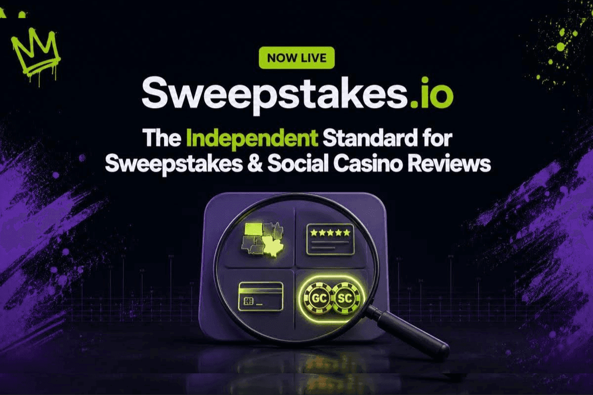 Sweepstakes.io lanza plataforma independiente de comparación y análisis para casinos sociales