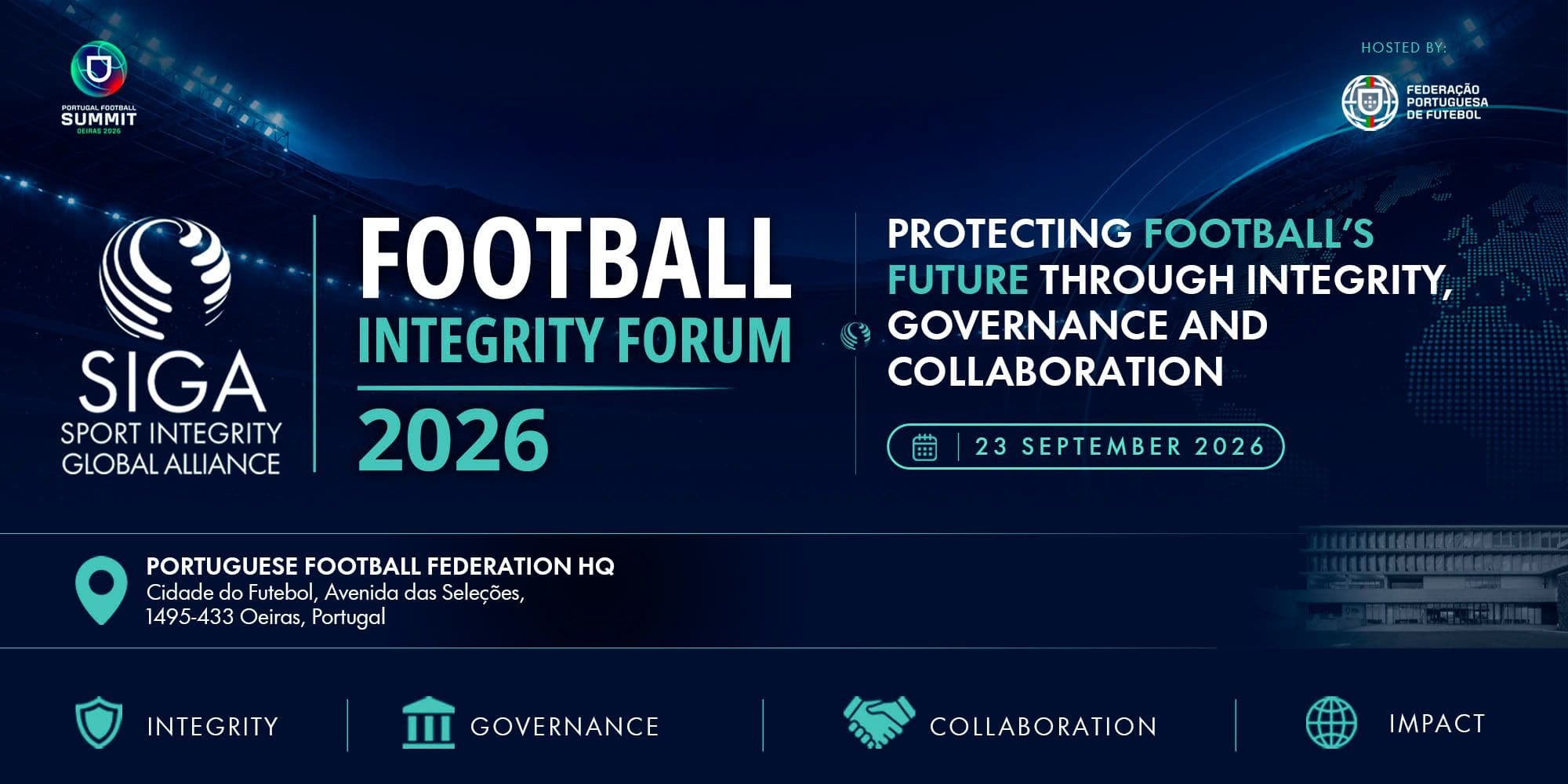 SIGA Football Integrity Forum 2026 to Address Betting Integrity and Good Governance in Portugal