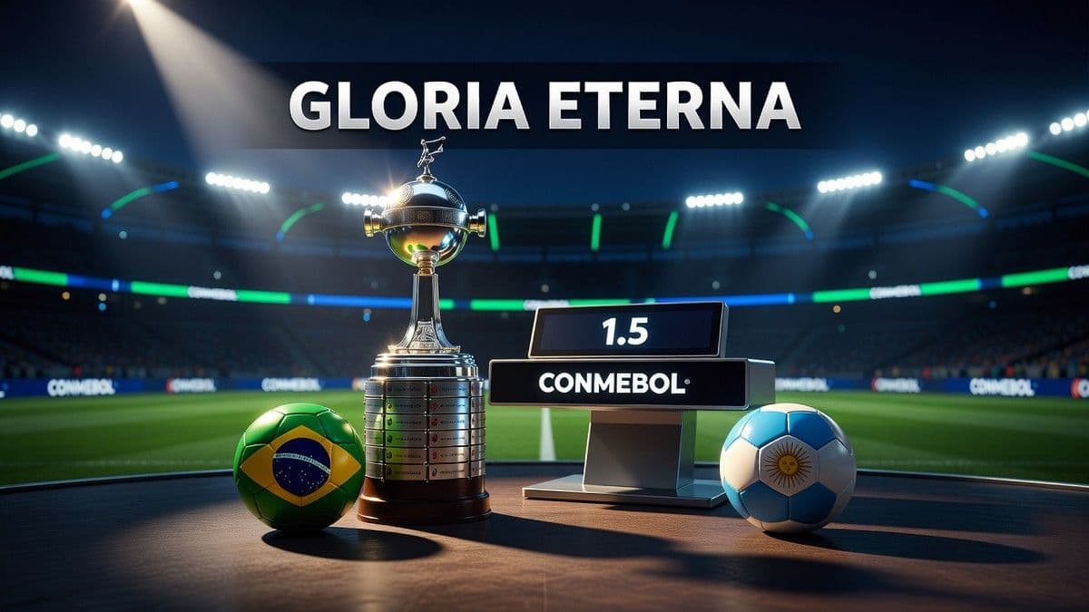 Editorial graphic presenting the eight teams qualified for the quarter-finals of the CONMEBOL Libertadores 2026 with crests and match dates