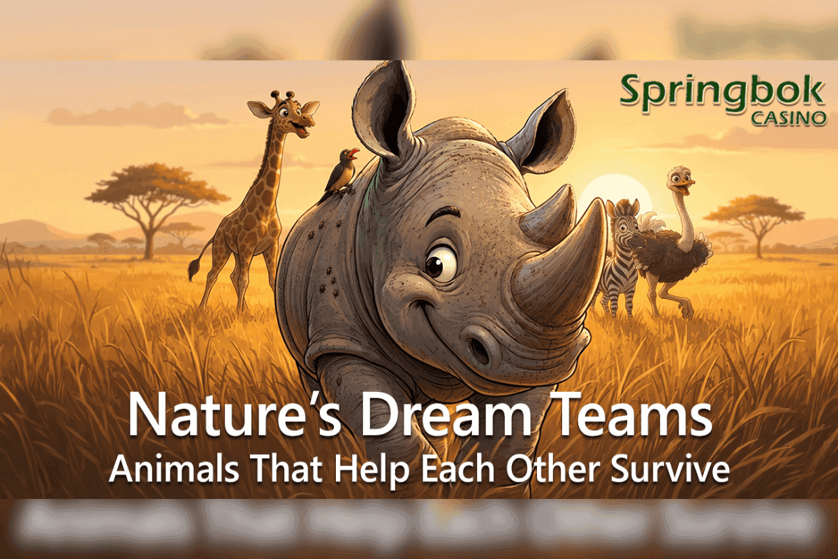 Springbok Casino banner featuring wildlife motifs and 25 free spins promotion for Heritage Month in South Africa