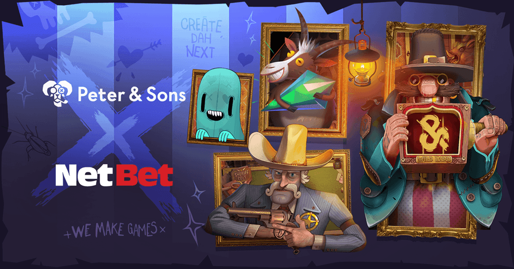 Vista de una pantalla de casino online con los juegos de Peter & Sons integrados en la plataforma de NetBet