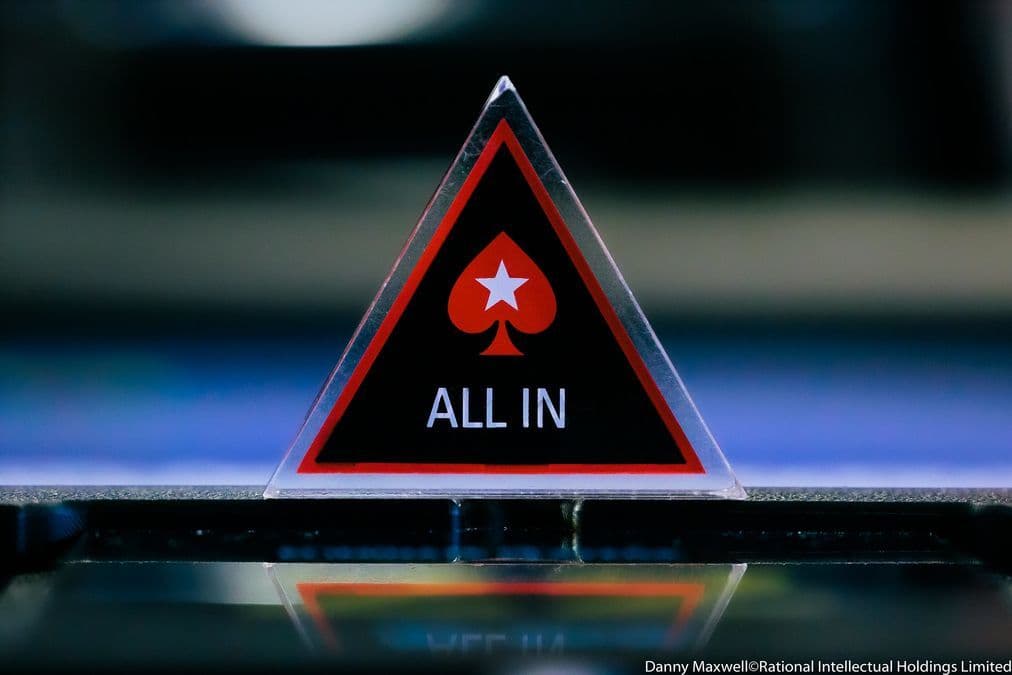 Digital promotional poster for the September Dynasty Series of PokerStars on FanDuel with card and chip icons over a dark background