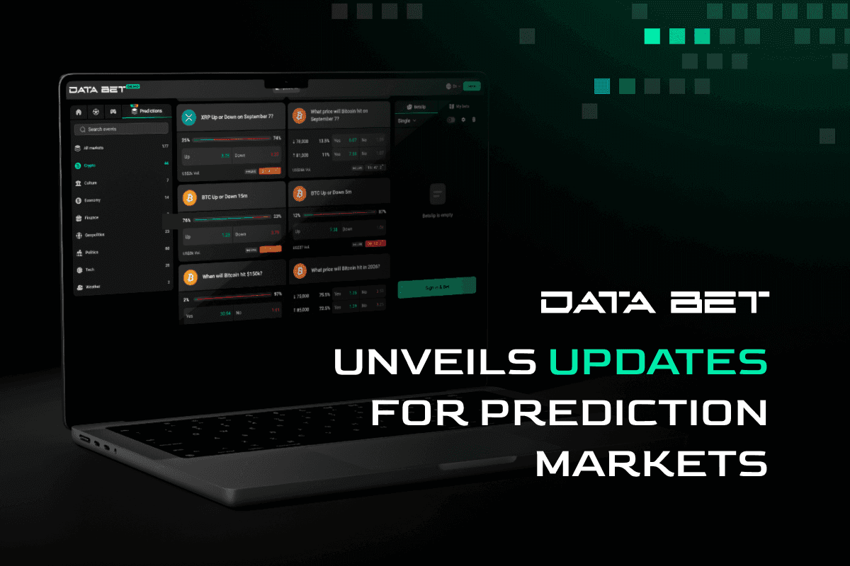 DATA.BET Unveils Crypto Up or Down and API Access in Prediction Markets Update