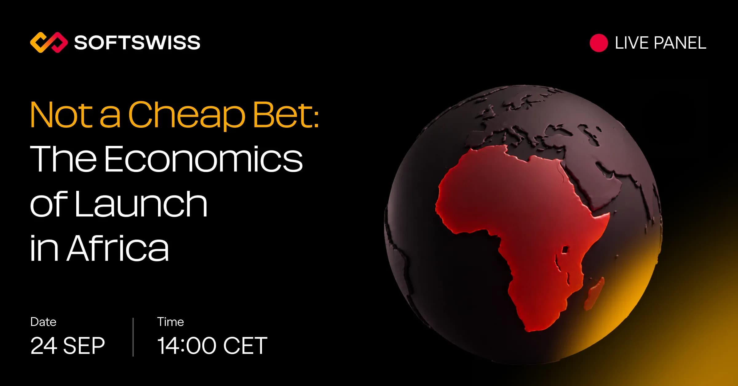 Debate panel on the African iGaming market with representatives from companies, regulators, and operators on screen