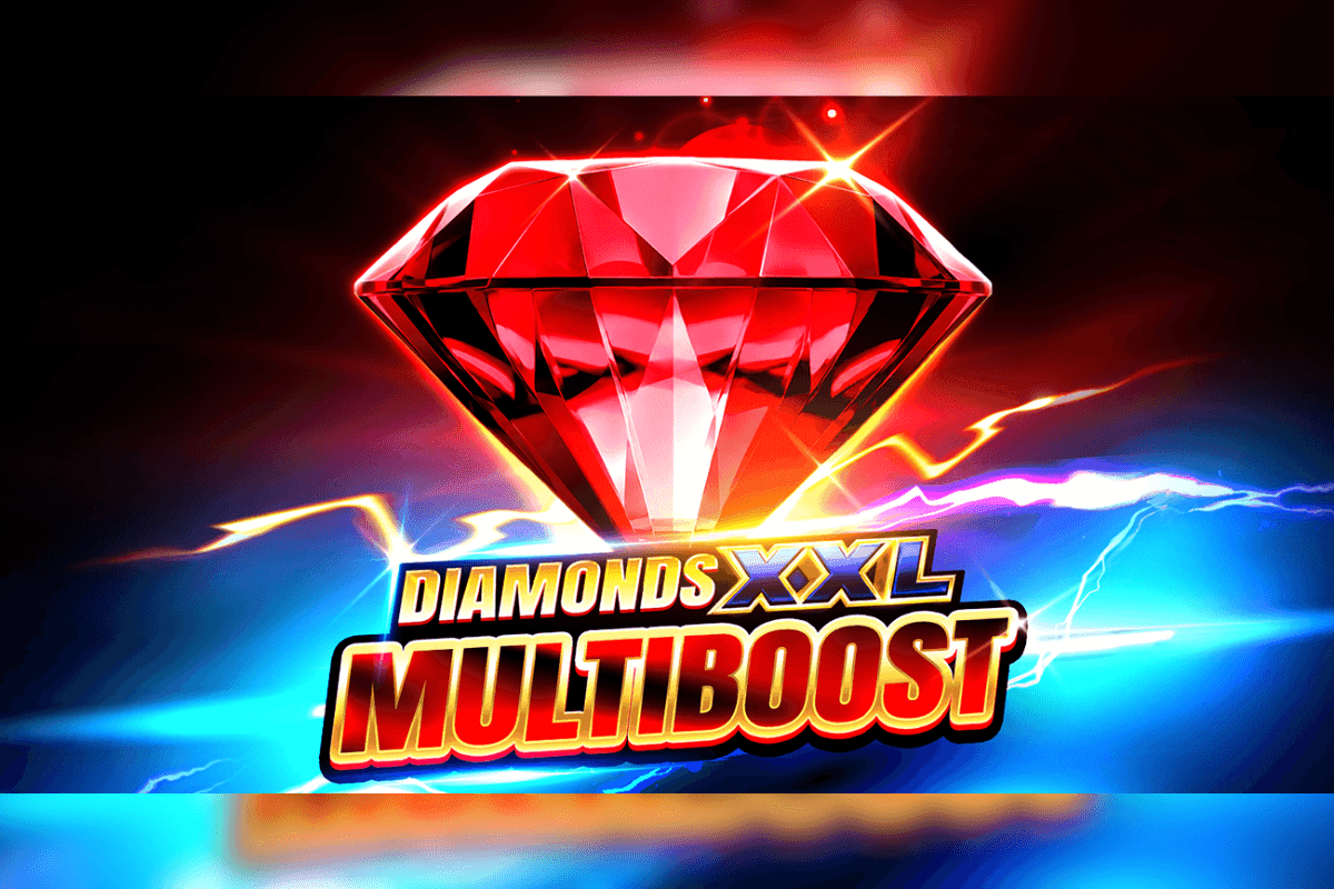 Diamonds XXL Multiboost: Hold and Win slot game screen featuring reels and bonus icons by ENJOY Gaming