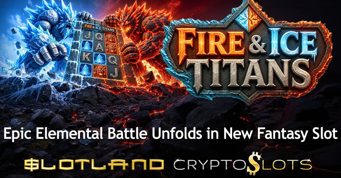 Slotland and CryptoSlots Debut Fire & Ice Titans Slot With VR on CryptoSlots