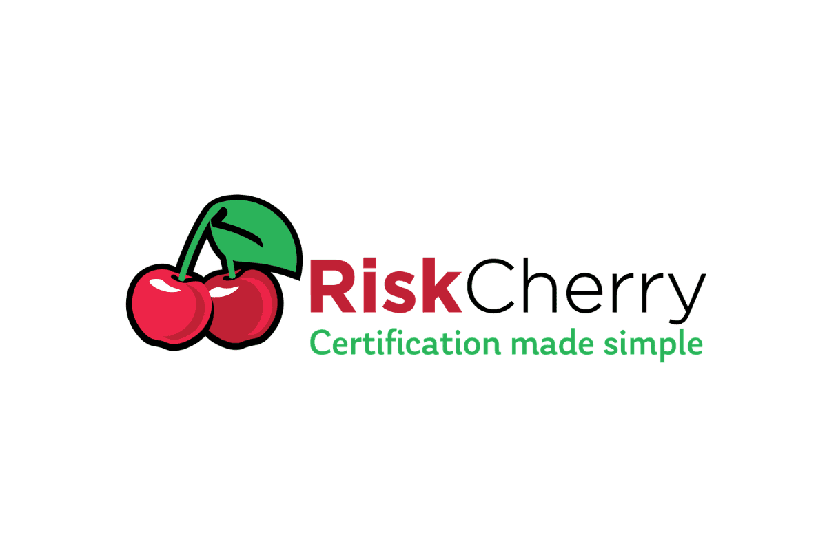 RiskCherry test lab logo set against a map highlighting Argentina, Bulgaria, Croatia, Colombia, and Alberta