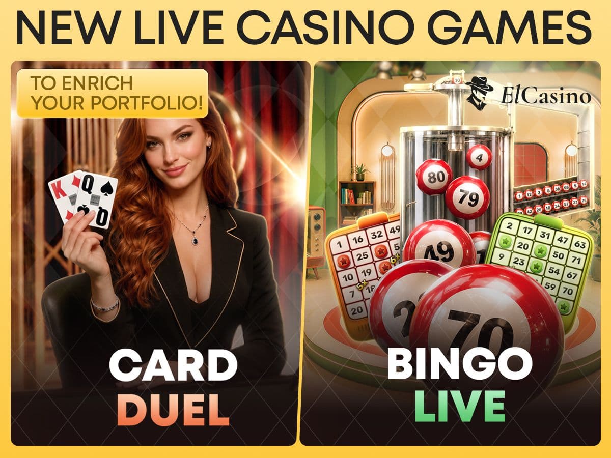 ElCasino Expands Live Casino Portfolio With Card Duel and Bingo Live