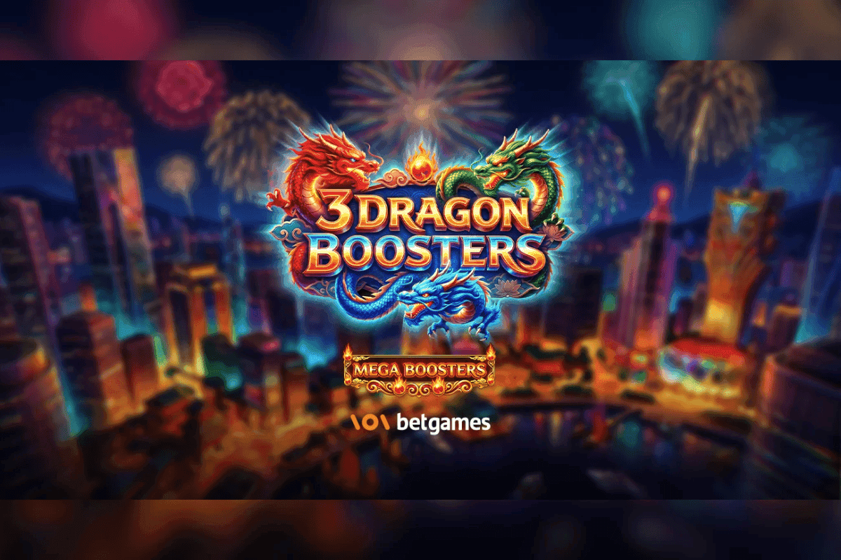 The 3 Dragon Boosters slot interface showing dragon scatter modifiers and bonus features on a vibrant grid background