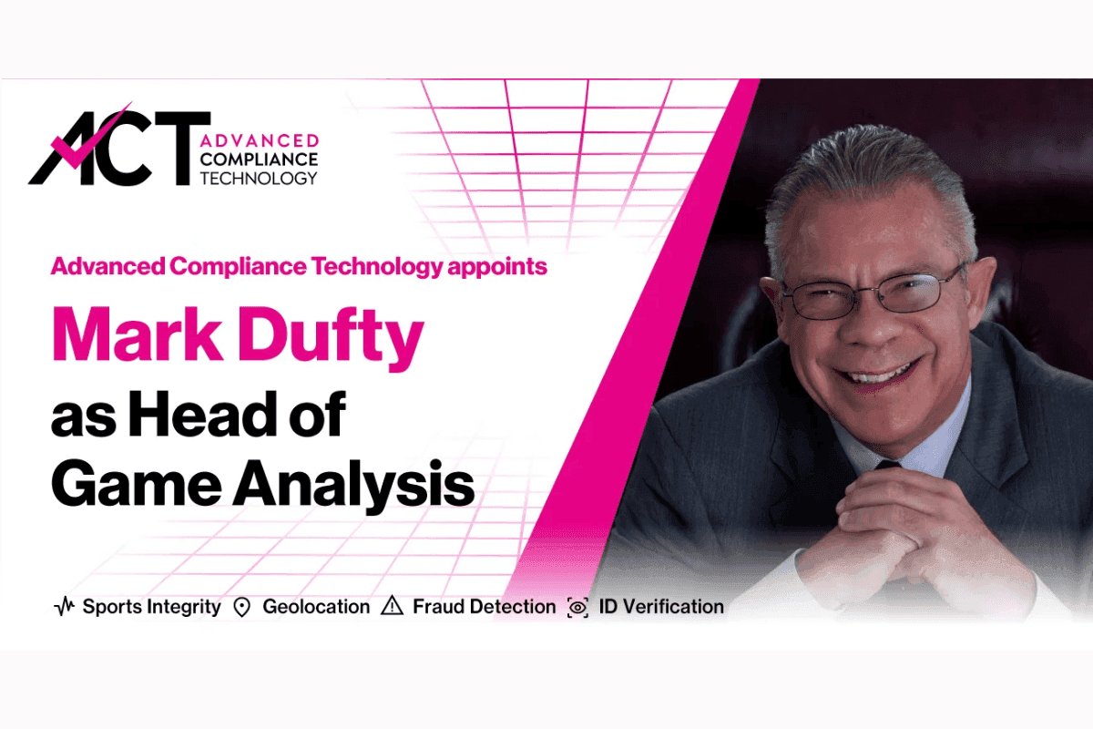 Advanced Compliance Technology Appoints Mark Dufty as Head of Game Analysis
