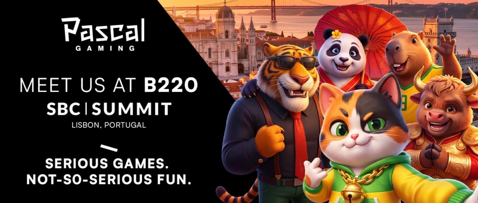 Render épico de la demo de juegos con licencia Ronaldinho en el stand de Pascal Gaming durante SBC Summit Lisboa