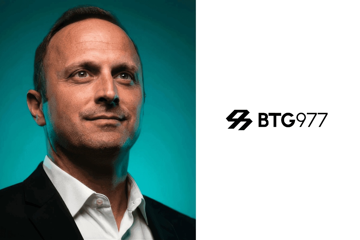 Drew M. Kelley, new CEO of BTG977, alongside logos of international regulated gaming operators