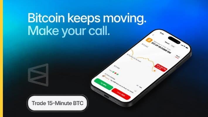 Polymarket launches 15-minute Bitcoin up/down contracts on US platform