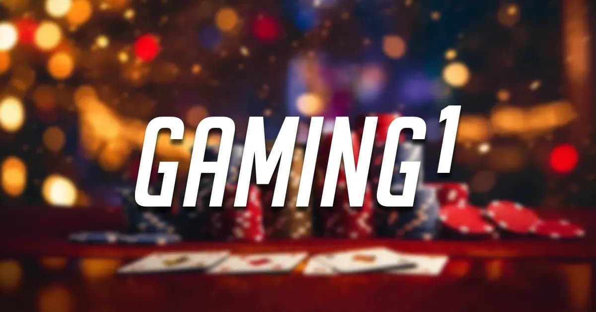 Logos of Gaming1 and Carousel against a backdrop suggesting digital market integration in Belgium.