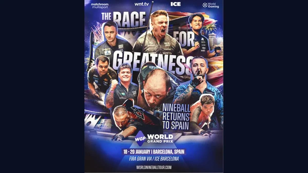 World Nineball Tour launches $100,000 World Grand Prix at ICE Barcelona in January 2027