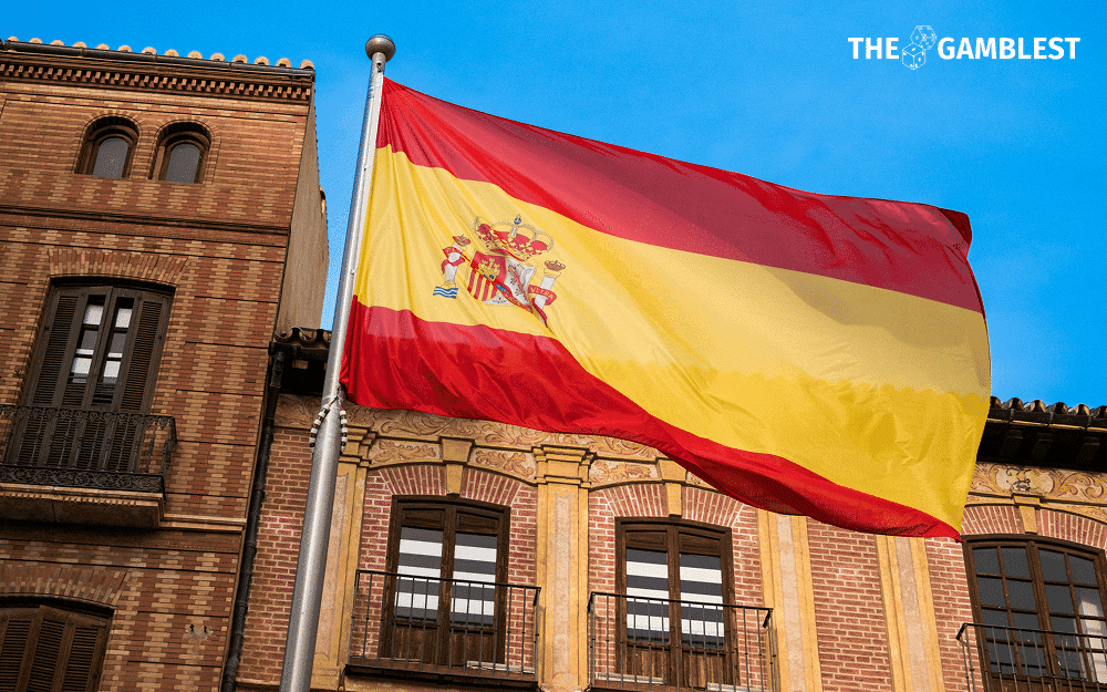 Photo of the Spanish Congress with a gavel and a document referencing gambling deposit limits and regulatory reform