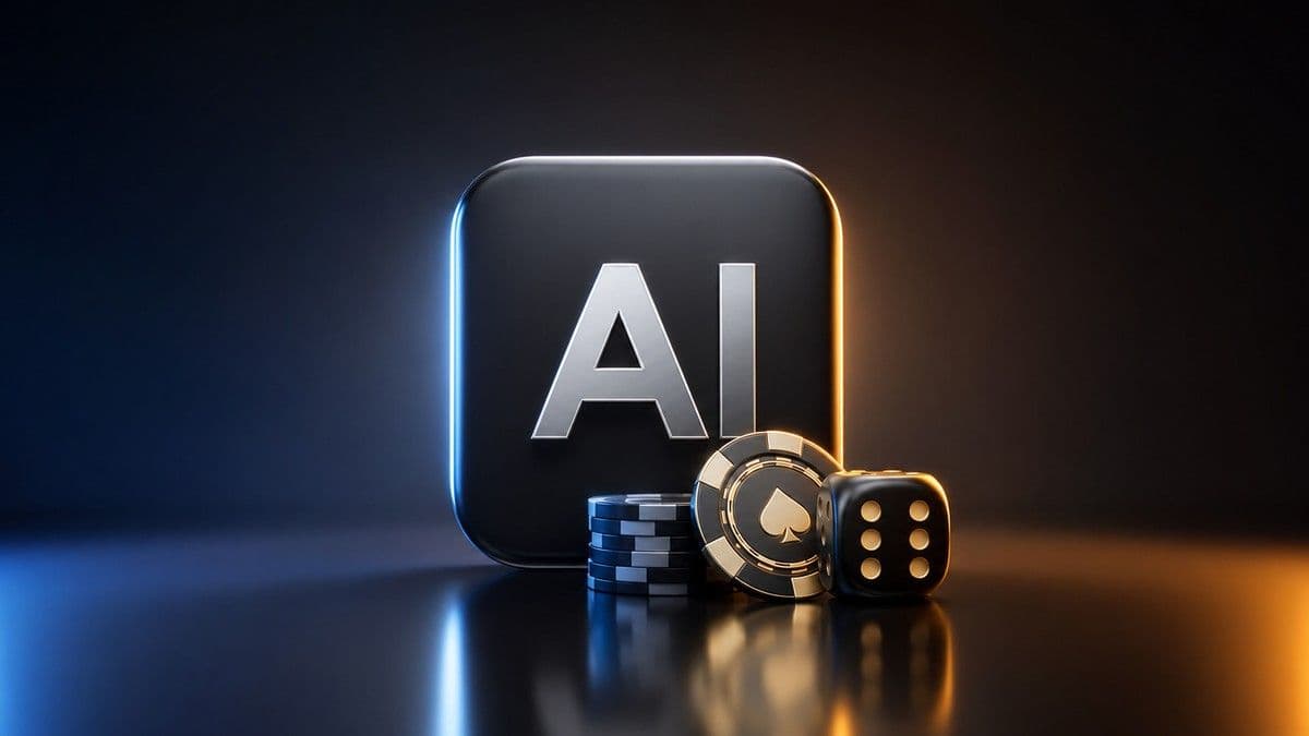 Server rack and AI model diagram illustrating AI deployment in regulated igaming infrastructure