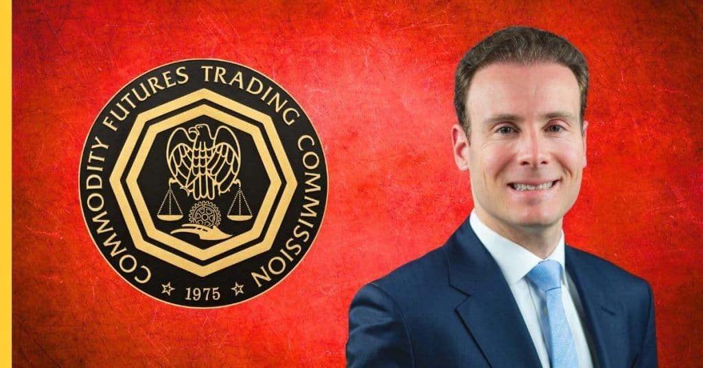 Regulatory documents and CFTC seal beside a scoreboard, illustrating rulemaking on sports and casino contracts