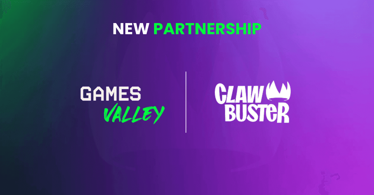 Games Valley logo alongside Clawbuster titles Hades 3 Pots and Book Of Claws on a developer and operator integration schematic
