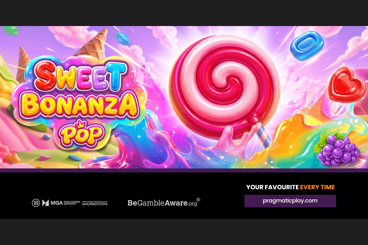 Sweet Bonanza POP slot art showing colourful candy symbols, tumbling reels and Candy Bomb multipliers