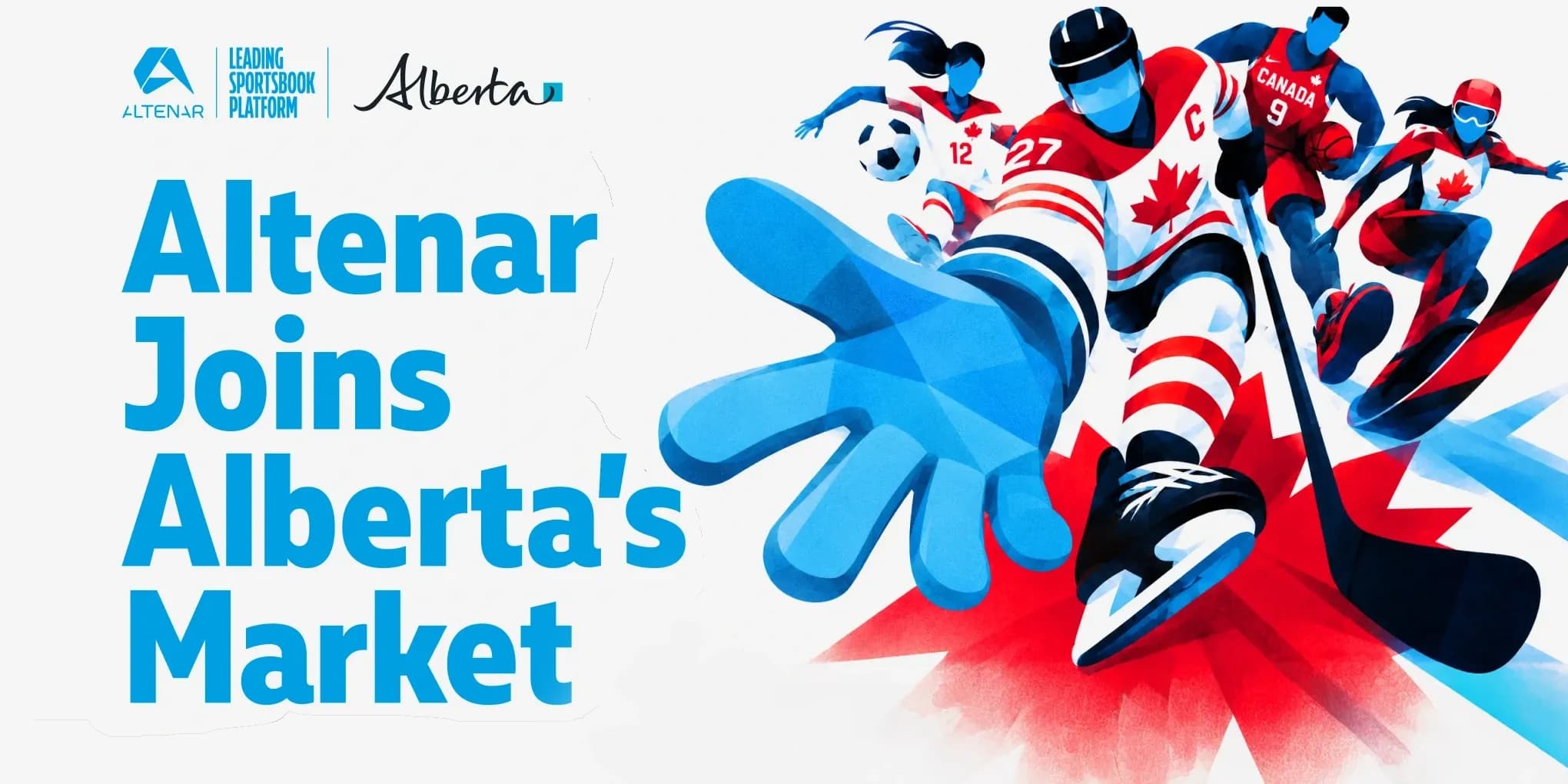 Altenar logo beside Alberta regulatory documents and a digital sportsbook interface ahead of launch