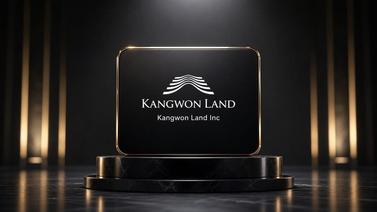 Kangwon Land resort in Jeongseon with mountainous Gangwon province landscape and resort buildings