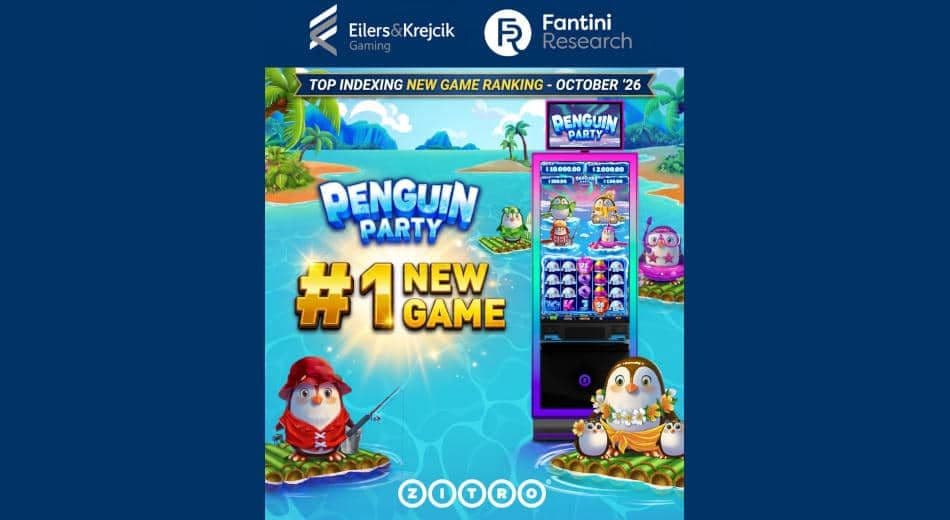 Penguin Party de Zitro lidera el Top Indexing NEW Games de octubre de 2026
