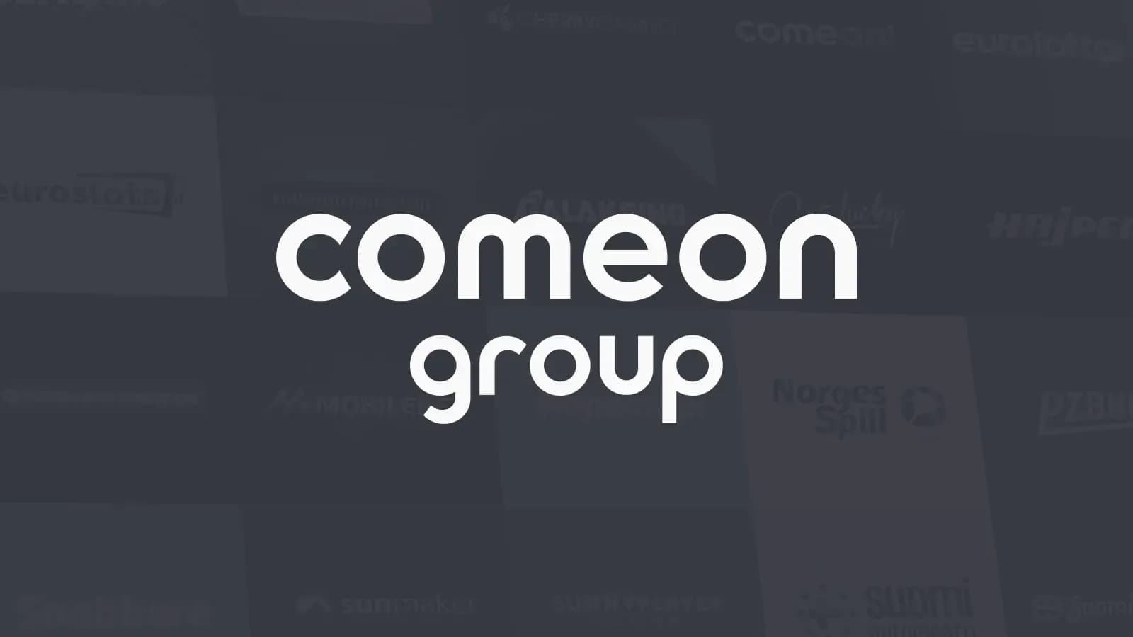 Logotipo de ComeOn Group y documento oficial de la Finnish National Police Board sobre fondo neutro