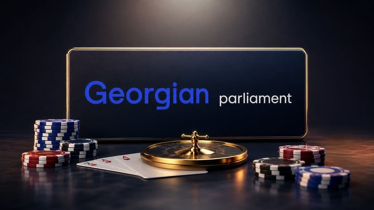 Parliamentary session in Tbilisi where lawmakers voted on casino tournament legislation with a focus on tourism incentives