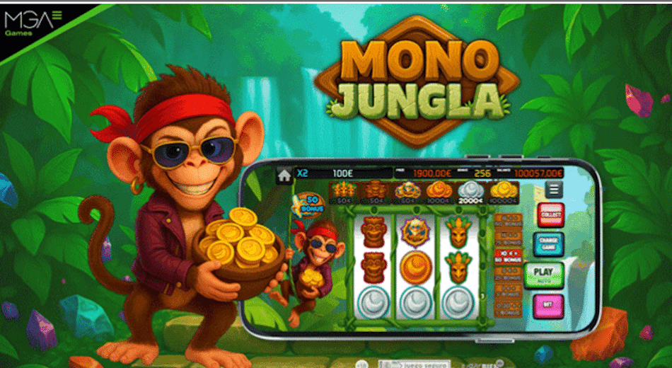 MGA Games lanza Mono Jungla, tragaperras Classic Bar para España