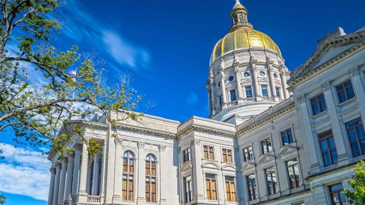 Photograph of Georgia’s Parliament building where lawmakers approved the international gambling tournaments law