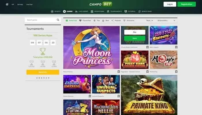 Campobet Casino website screenshot