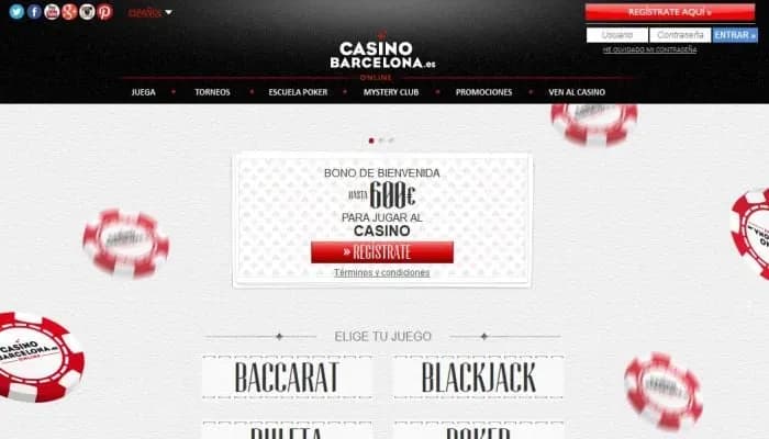 Casino Barcelona.es website screenshot