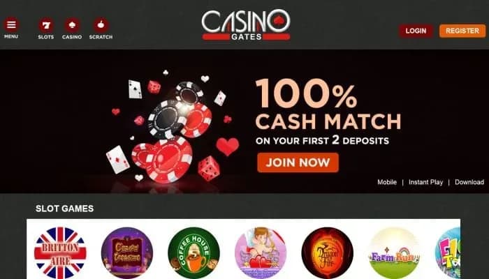 Casino Gates website screenshot