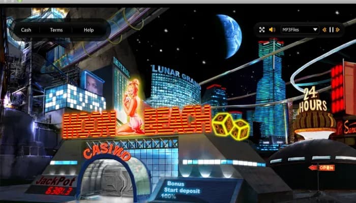 Casino Moon Beach website screenshot