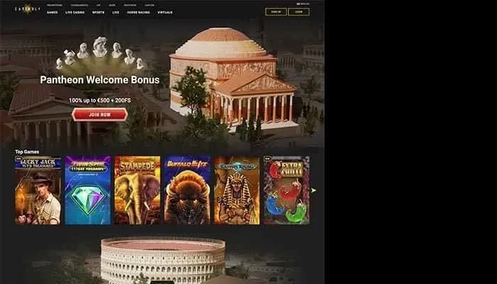 Casinoly Casino website screenshot