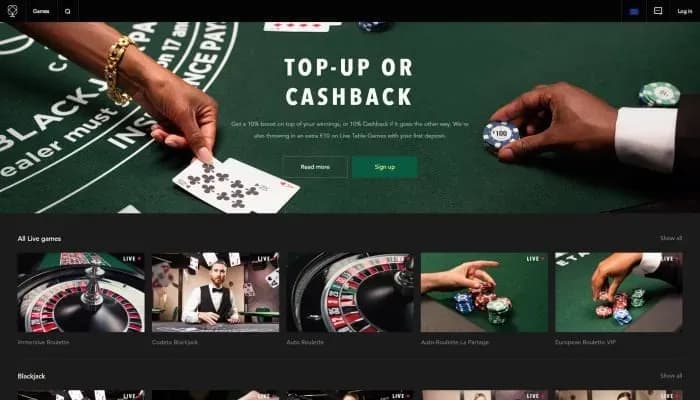Codeta Casino website screenshot