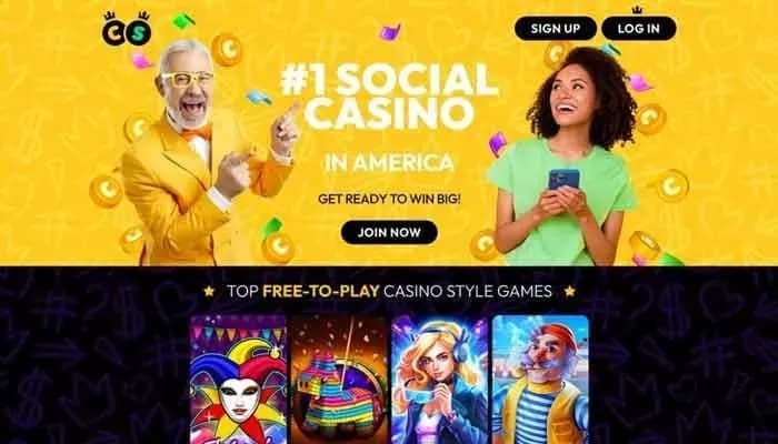 Crown Coins Casino website screenshot