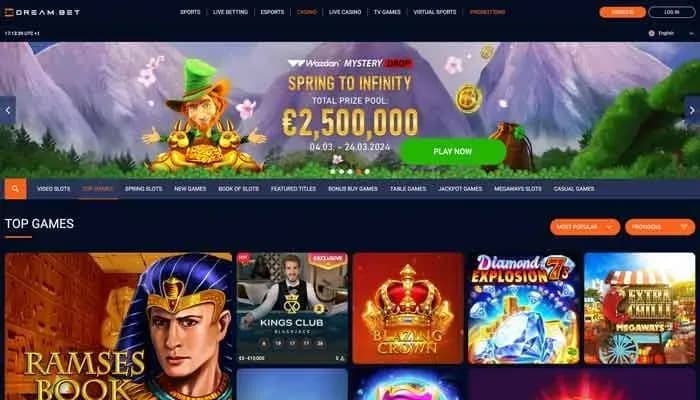 Dream.bet Casino website screenshot