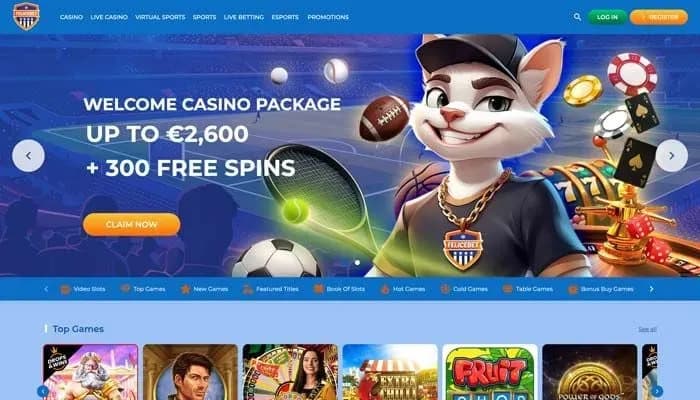 FeliceBet Casino website screenshot
