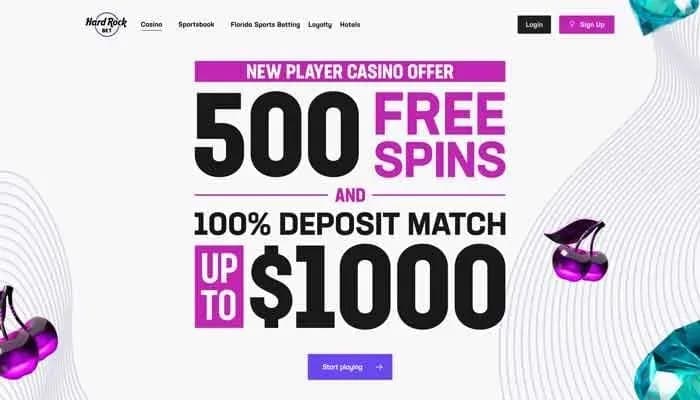 Hard Rock Bet Casino USA website screenshot