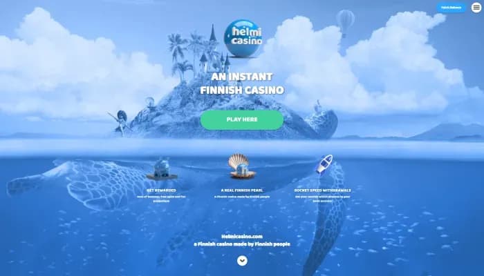 Helmi Casino website screenshot